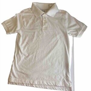 Children Place White Polo Shirt Size S/P Short Sleeve Unisex